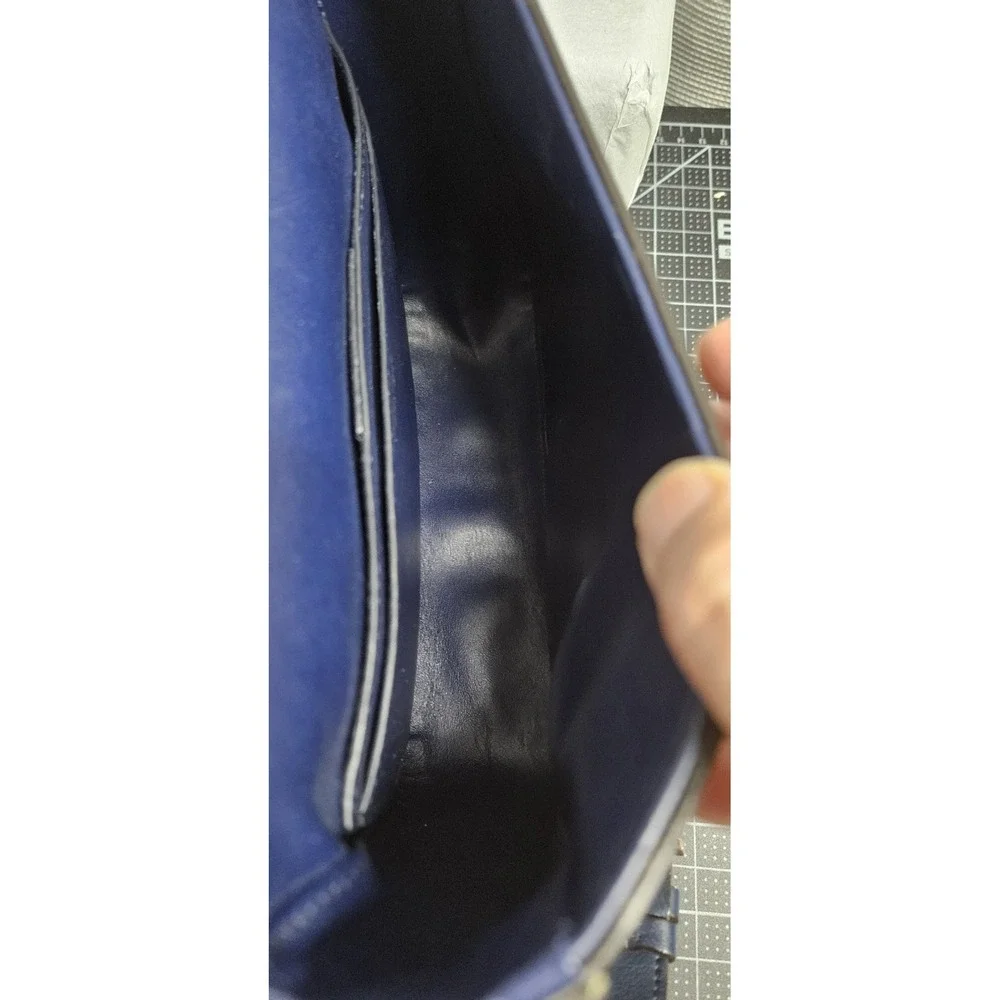 Salvatore Ferragamo Gancini‎ shoulder bag blue leather AU-21/6977